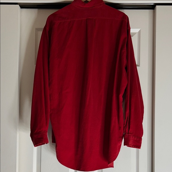 Polo Ralph Lauren Men's Blake Corduroy Bold Red Button-Down Shirt Size Large - Picture 7 of 12
